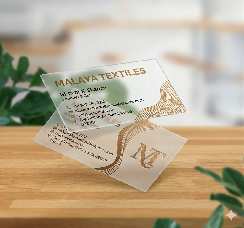 Transparent Business Cards